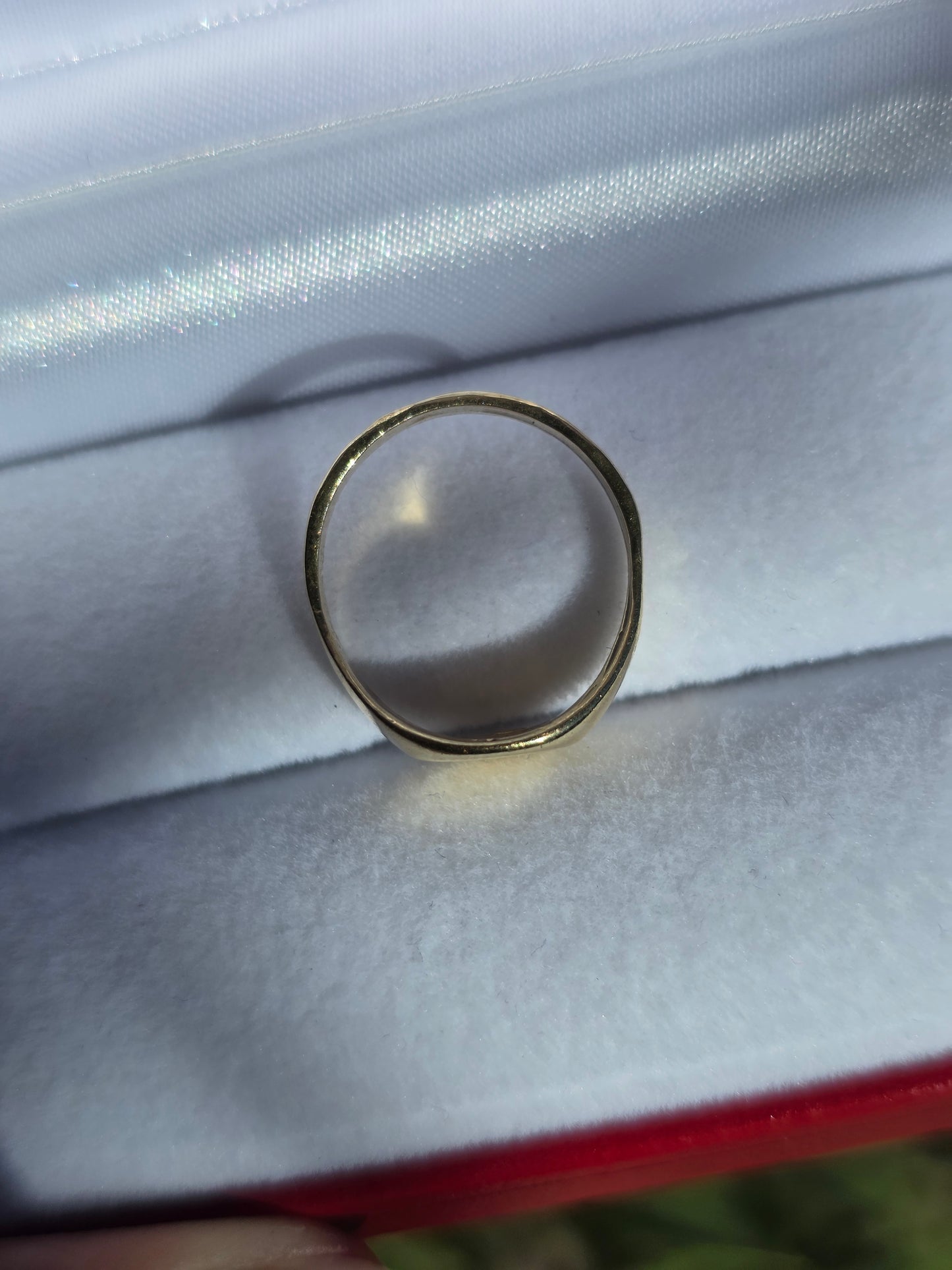 10k Gold Blank Signet Pinky Ring Size 4.25