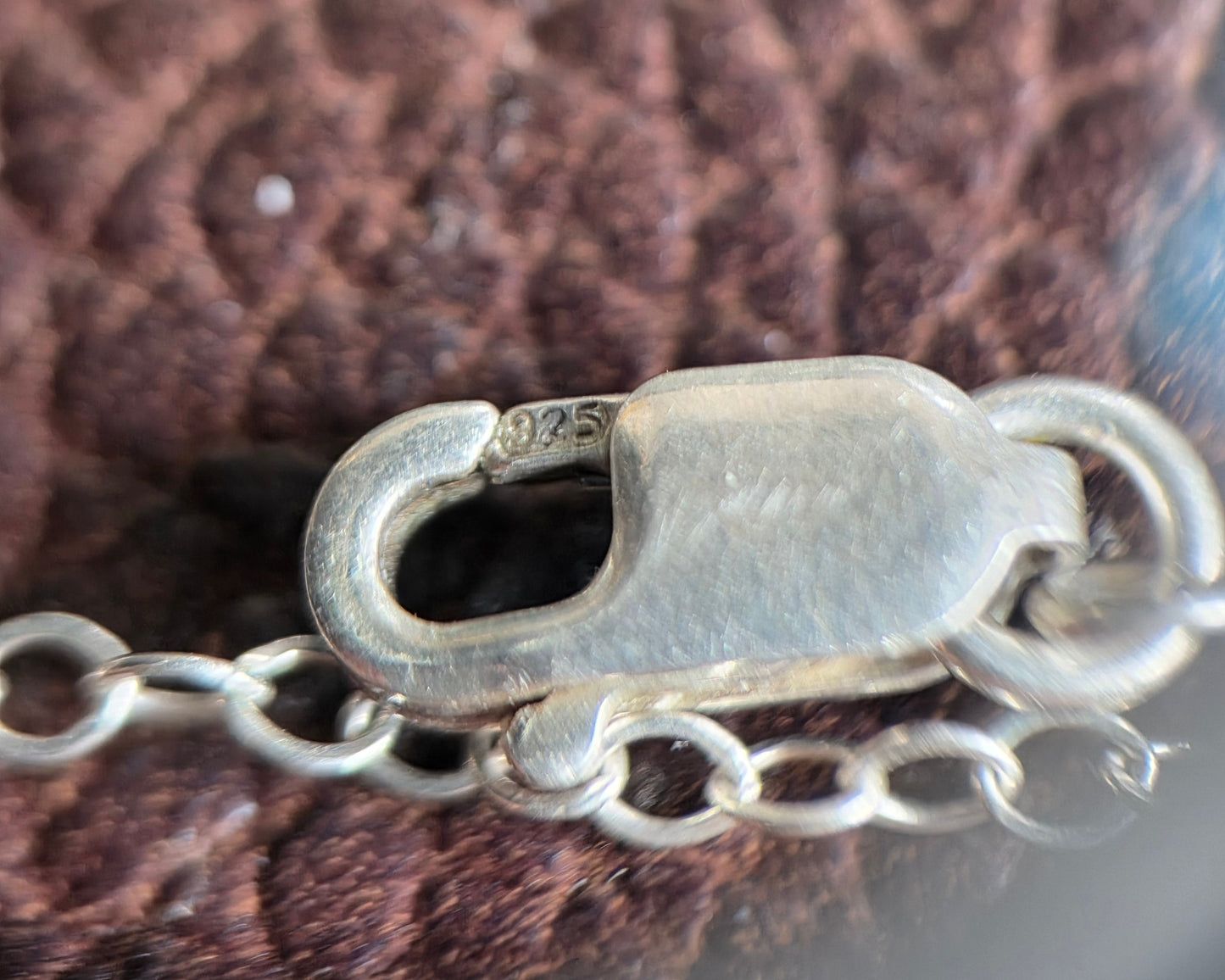 Dainty Delicate & Lightweight Modernist/Minimalist Sterling Silver Square Charm Necklace 18"