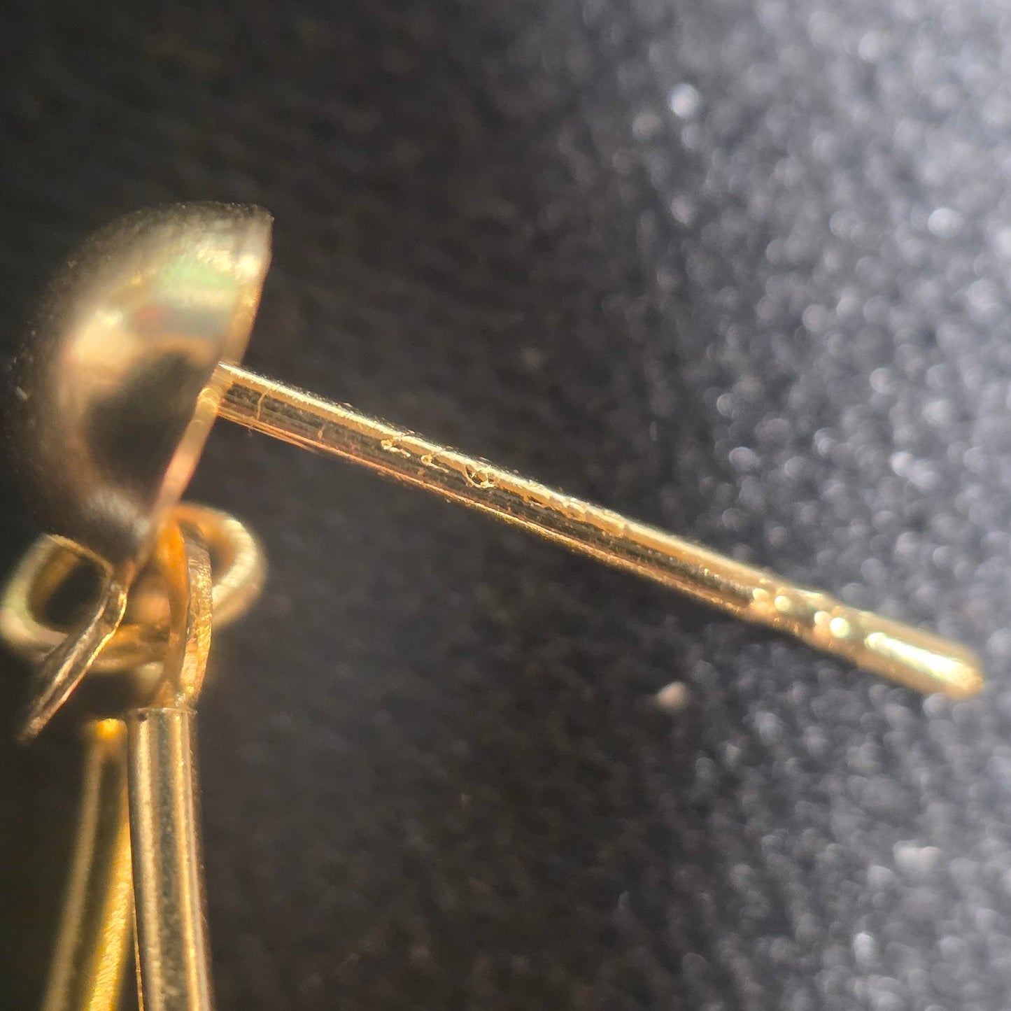 Elegant 14k Gold And Onyx Bead Dangle Teardrop Earrings