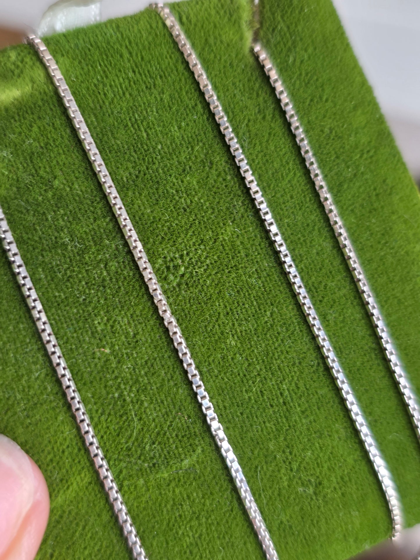 Awesome Versatile Sterling Silver 33" Long Box Chain Necklace