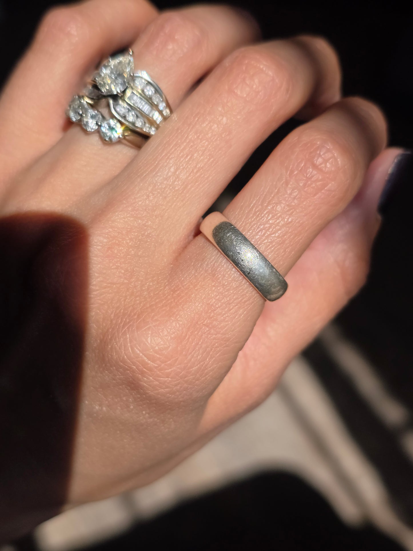 Vintage 925 5mm Wide Plain Sterling Silver Band Ring Size 5.75