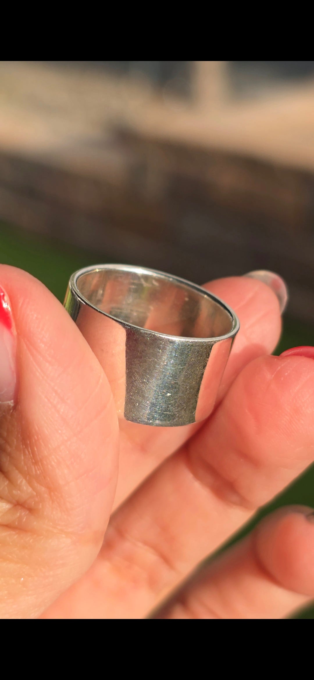 Chunky Sterling Silver Cigar Band