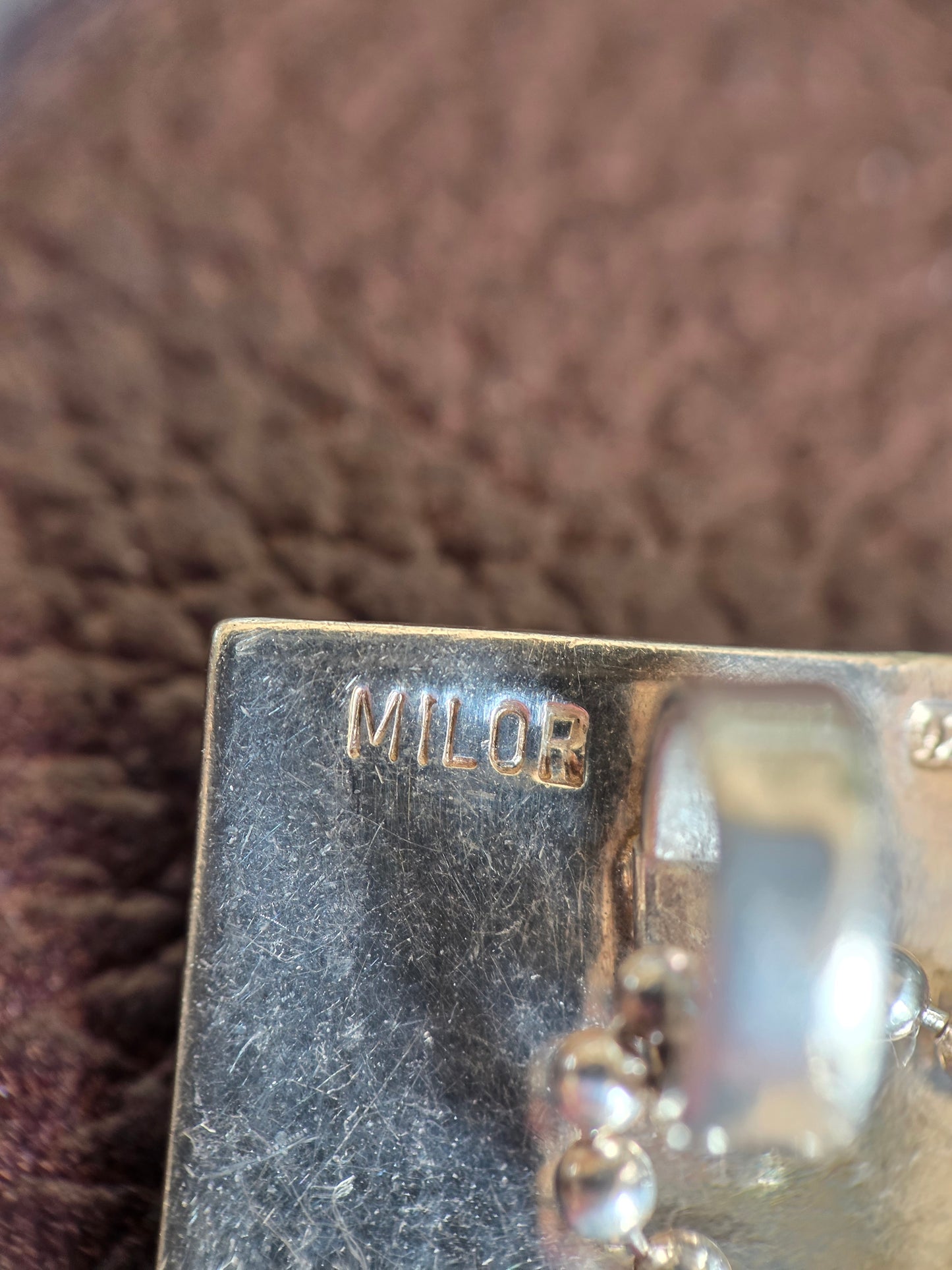 Milor Sterling Silver Zebra Enamel Large Pendant (NO CHAIN)