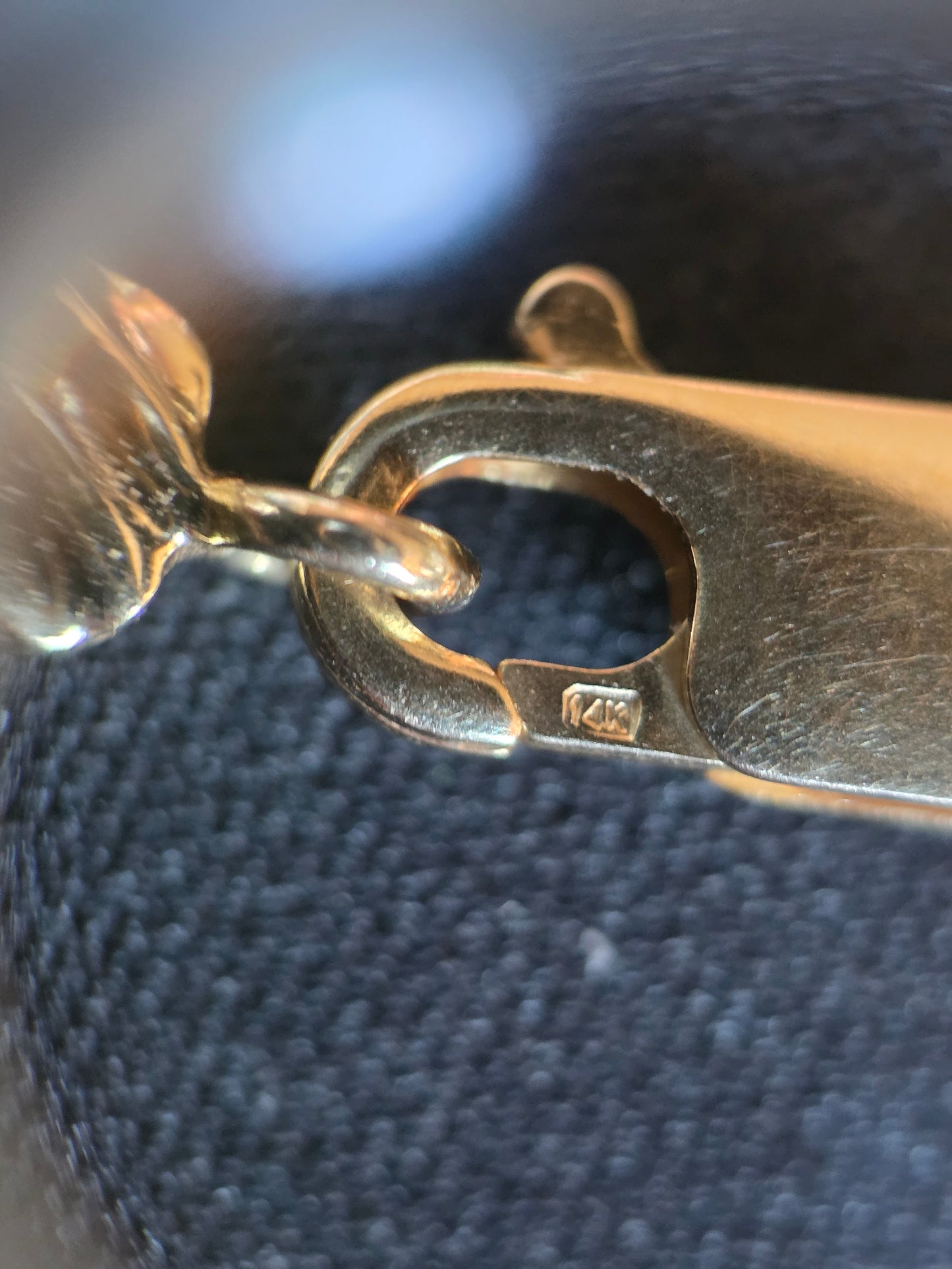 Amazing Solid 14k Gold 10 Mini Curb Multistrand Chain Necklace 18"